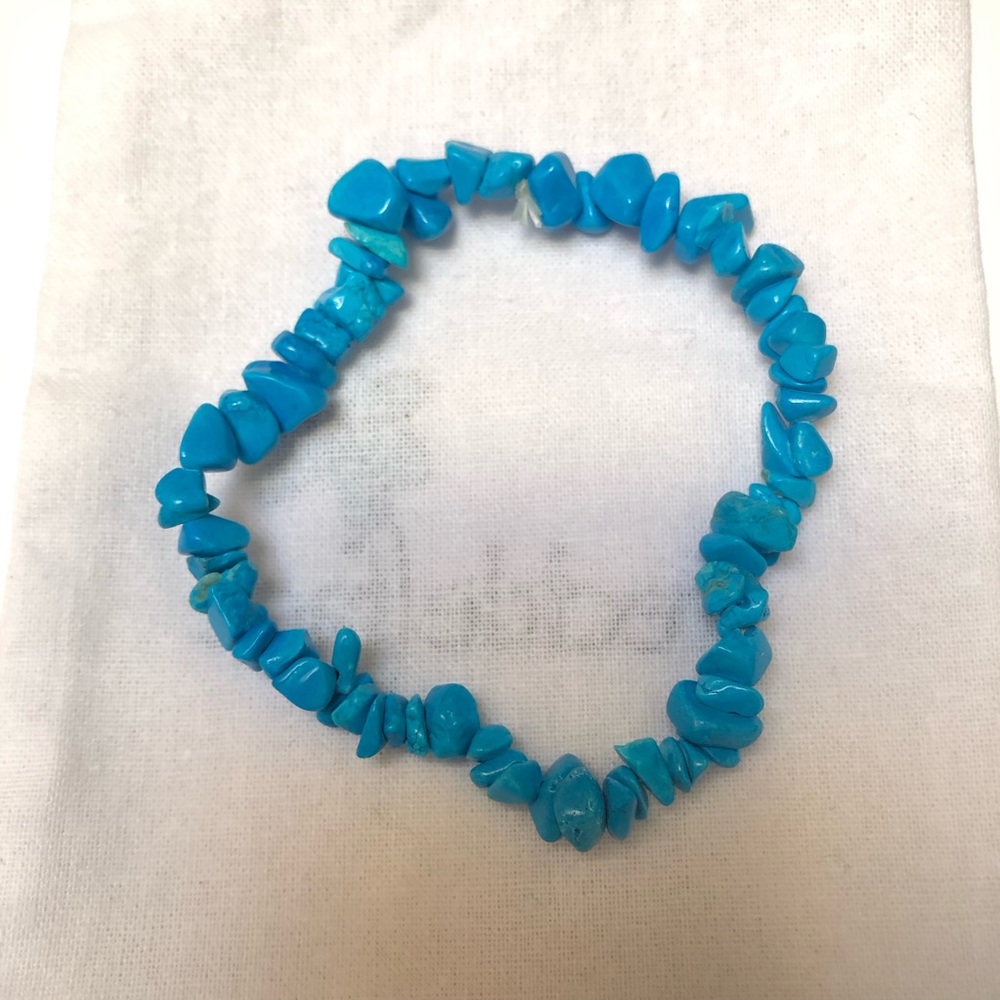 3/$20 Aqua Blue Stone Bracelet NWOT